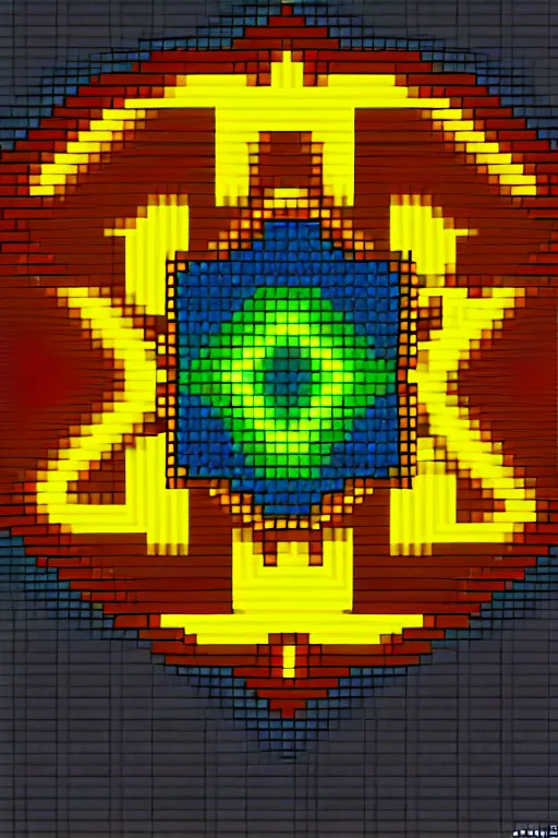Prompt: Stargate by Pixel art