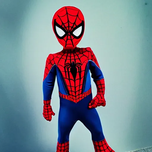 Image similar to spiderman dressed as a cowboy