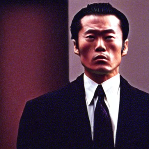 Image similar to a film still of kosaku kawajiri in American Psycho(2000)