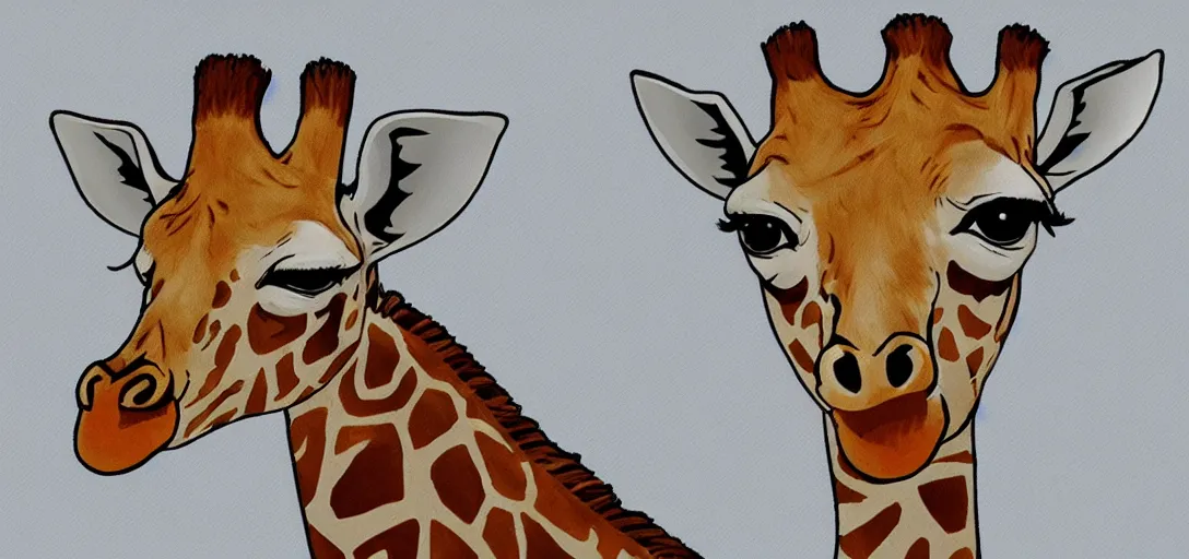 Image similar to sticker of giraffe cute