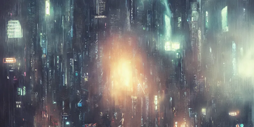 Image similar to blade runner city, by mobius,filmed,flying cars,raining at night,trending on ArtStation ,very detailed