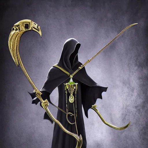 grim reaper scythe, digital art, 3D - OpenDream