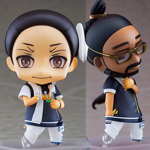 Prompt: An anime Nendoroid of Snoop Dogg, figurine, detailed product photo