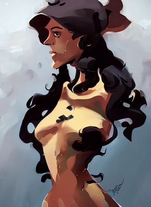 Image similar to a portrait of a lady by greg tocchini