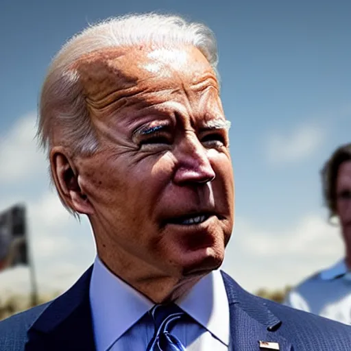 Image similar to Joe Biden in Sons of anarchy very detail4K quality super realistic