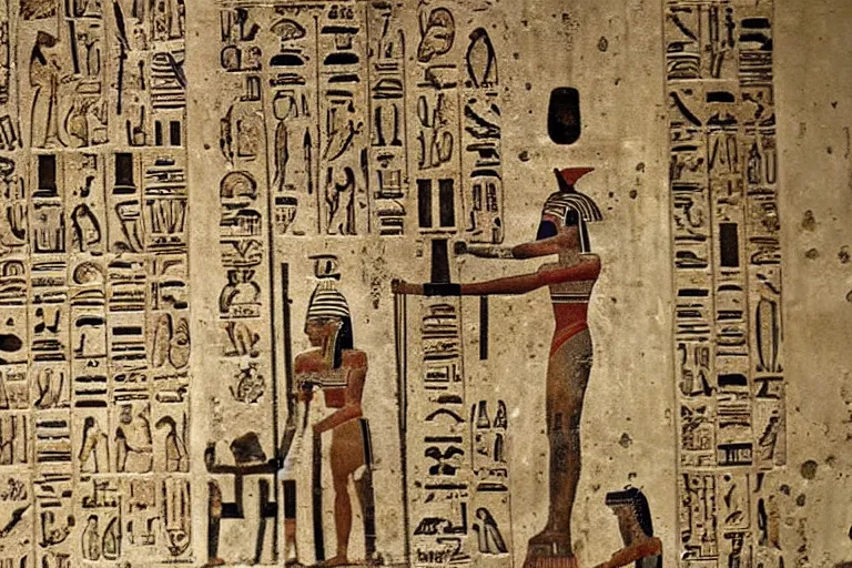Image similar to Some Ancient Egyptian works are on papyrus, like The Book of the Dead