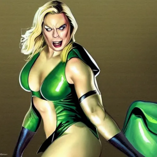 Prompt: margot robbie as she hulk