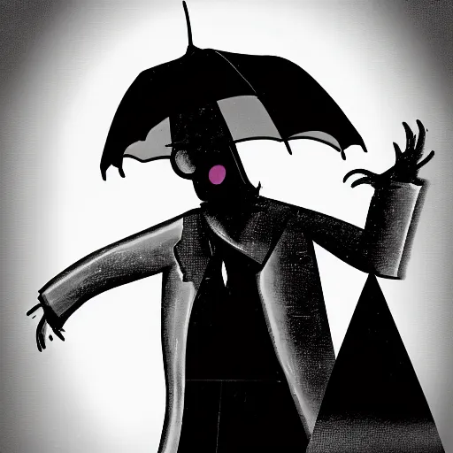 Image similar to A film noir in the style of Dr Caligari featuring Peppa Pig