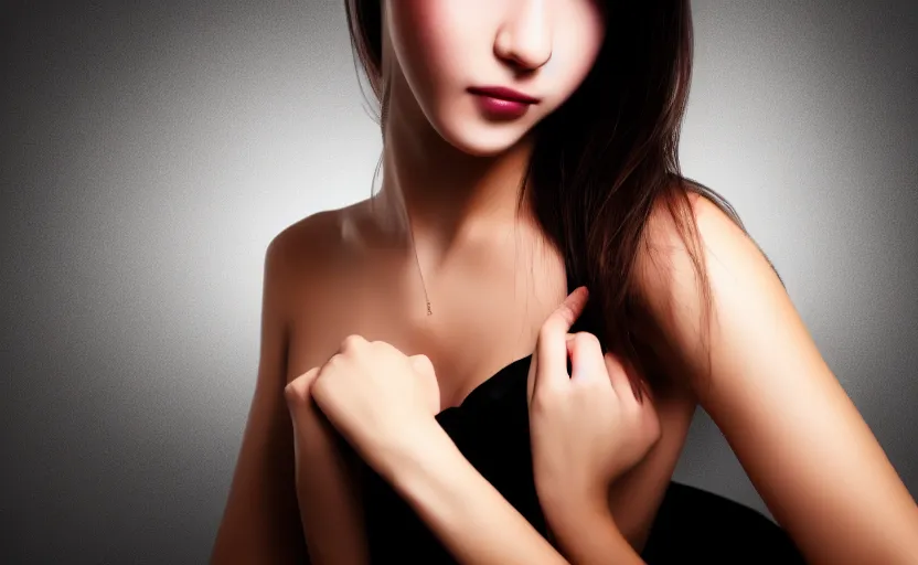 Prompt: portrait a beautiful girl beats a man in a short dress, no blur, 4 k resolution, ultra detailed