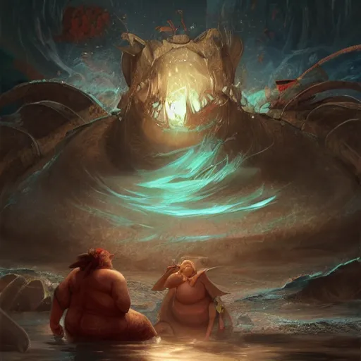 Image similar to sea elephant/fat woman, magic the gathering artwork, D&D, fantasy, cinematic lighting, centered, symmetrical, highly detailed, digital painting, artstation, concept art, smooth, sharp focus, illustration, volumetric lighting, epic Composition, 8k, art by Akihiko Yoshida and Greg Rutkowski and Craig Mullins, oil painting, cgsociety