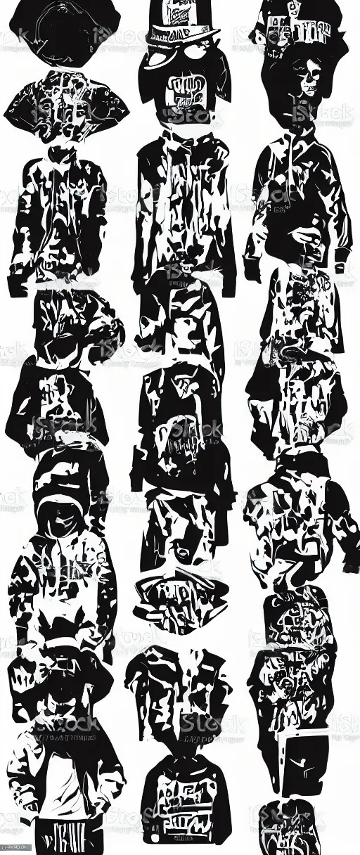 Image similar to streetwear style vector art