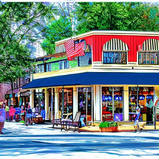 Image similar to Walton's five and dime, Bentonville Arkansas, digital art