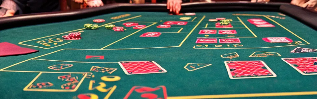 Image similar to ultra realistic photography of a casino table