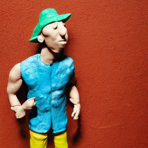 Image similar to diplo made of clay, claymation