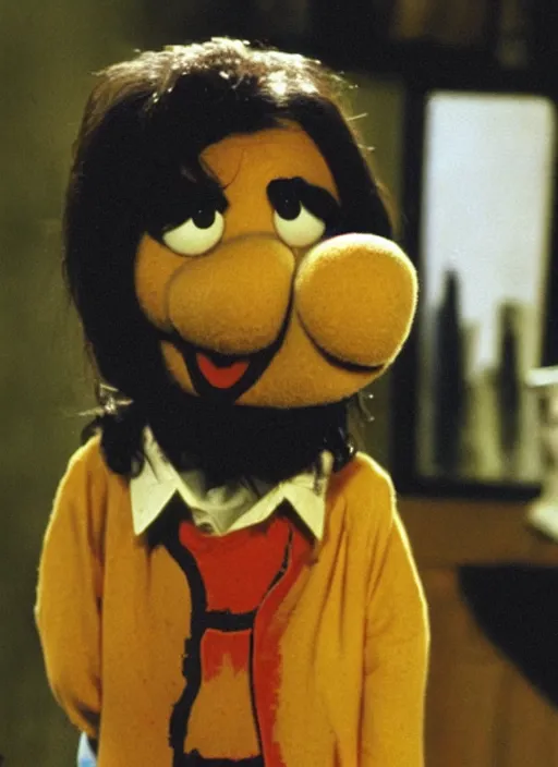 Image similar to charles manson hosting the muppet show