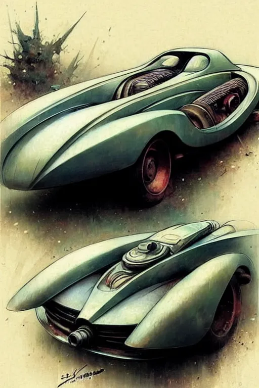 Prompt: ( ( ( ( ( 1 9 5 0 retro future cyberpunk car. muted colors. ) ) ) ) ) by jean - baptiste monge!!!!!!!!!!!!!!!!!!!!!!!!!!!!!!