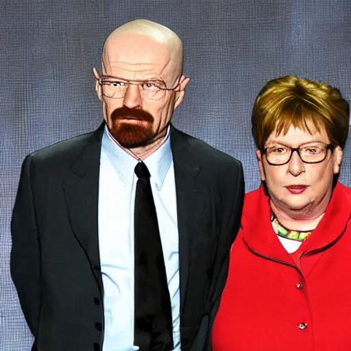 Prompt: walter white with michelle bachelet