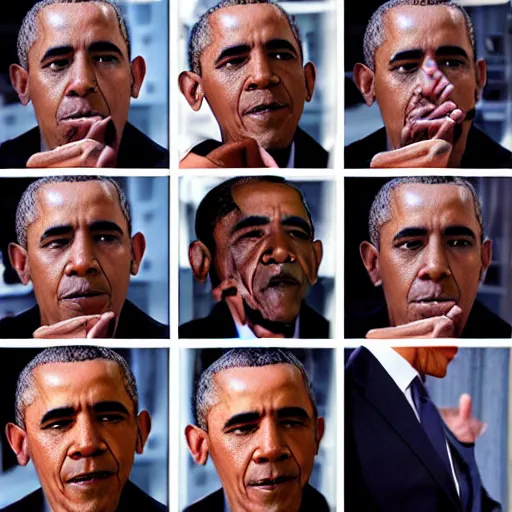 Image similar to Obama doing the Kubrick stare
