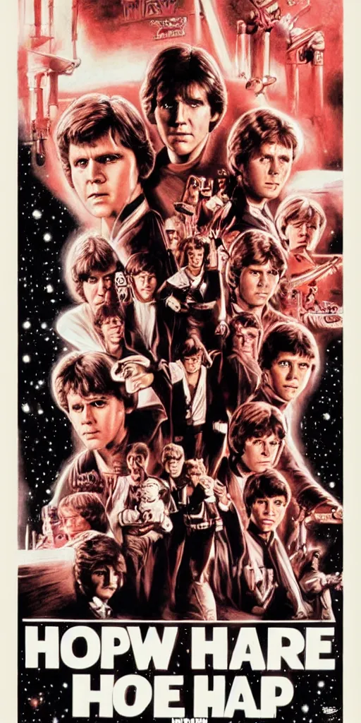 Prompt: variant of a new hope poster