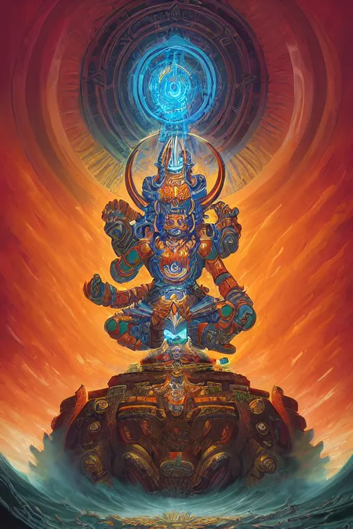 Image similar to Ancient Sacred Unicron Bodhisattva by Andreas Rocha