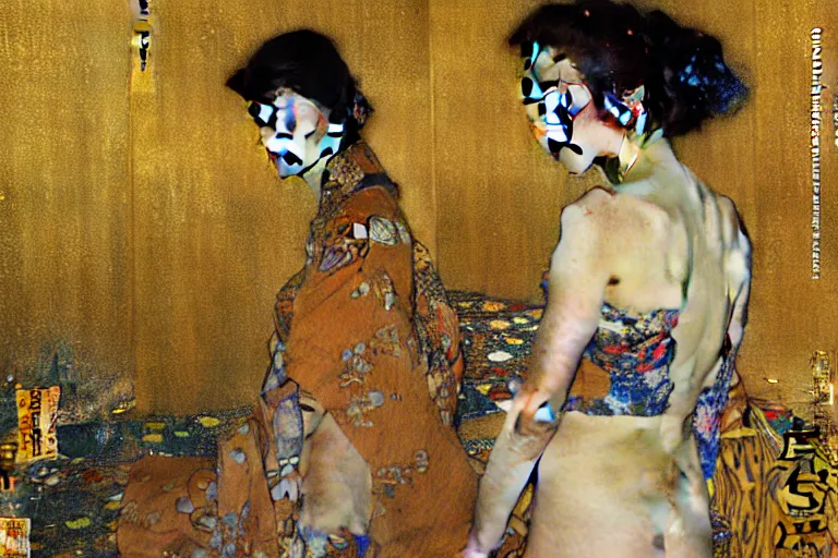 Image similar to kyoto, painting by gaston bussiere, yoji shinkawa, gustav klimt