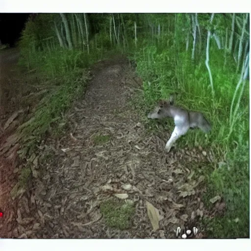 Image similar to mario caught on trailcam footage