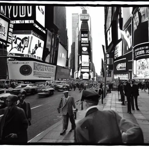 Prompt: photo of george washington lost in times square