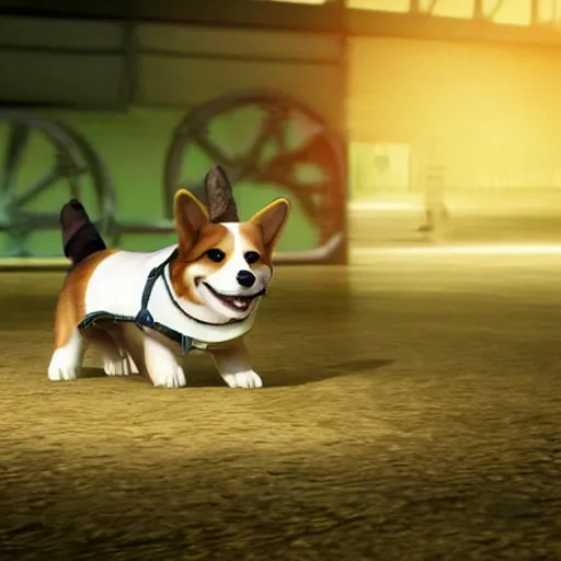 Image similar to sandra bullock riding a corgi concept art, ultra realistic, digital art, rich deep colors, smooth shadows, high resolution, cinematic