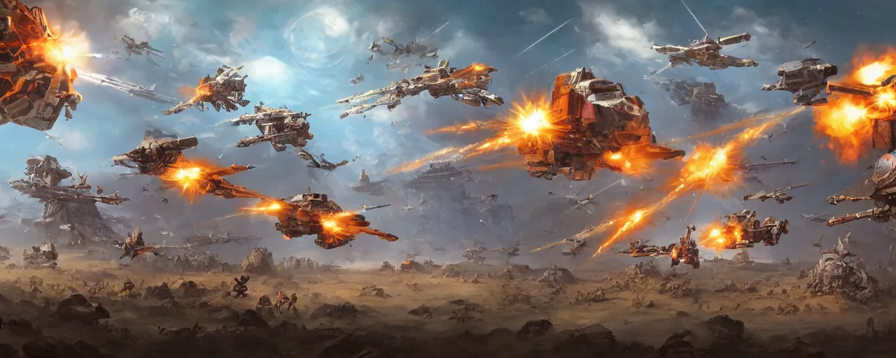 Image similar to fantasy monkey war in space, concept art, 4 k