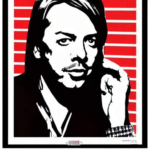 Image similar to david - spade poster by shepard fairey