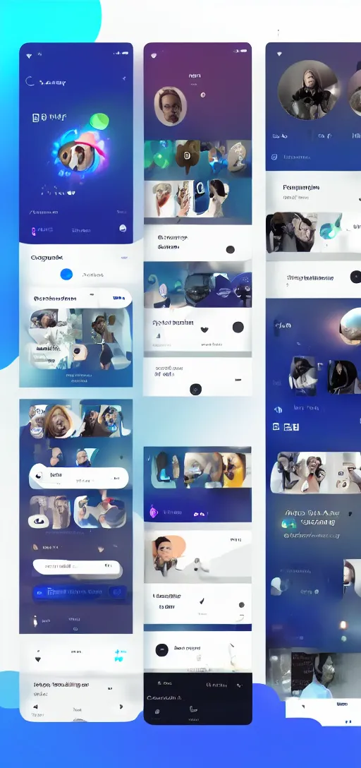 Image similar to the user interface of an app that allows groups to easily access vcf files for contact sharing, trending on dribbble, artstation, behance. made in figma, ux, graphic design, user experience design, cuberto, ios