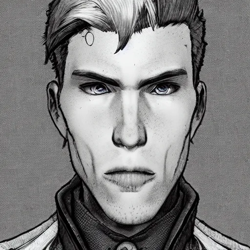 Prompt: portrait of jerma 9 8 5, highly detailed, drawn by akihiko yoshida, in the style of bravely default ii, fantasy, sharp focus,