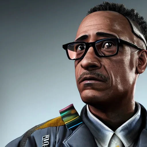 Image similar to gustavo fring in rainbow six siege, 4 k, highly detailed