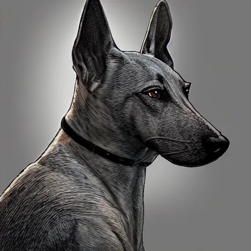 Prompt: moon knight as a greyhound dog, 4k realistic photo