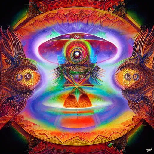 Prompt: karlson from the roof, airbrush art, shamanic dmt art, by basuki abdullah