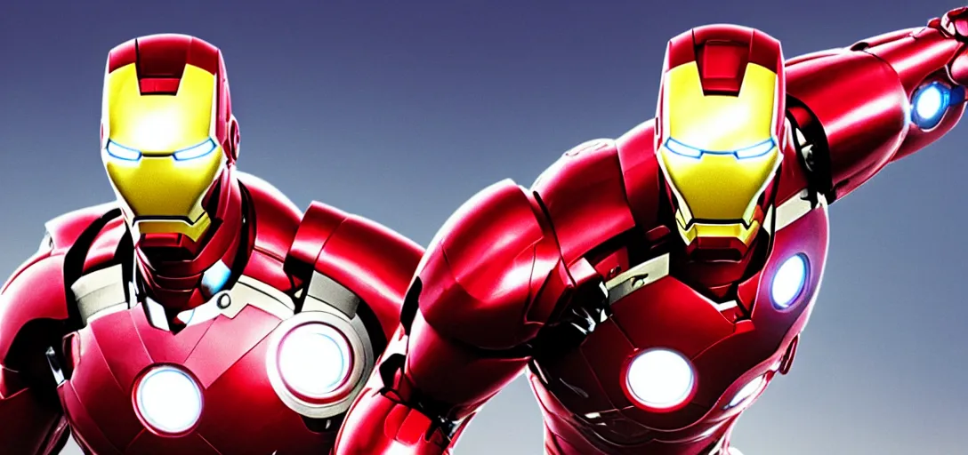 Image similar to a very high resolution image of ironman. from an episode of the office. photorealistic, photography