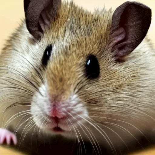 Image similar to angry hamster couldn’t care less about his ex lab,