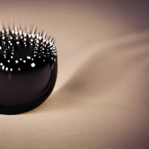 Image similar to Ferrofluid, programmable black goo, organic liquid metal, alien bioweapon