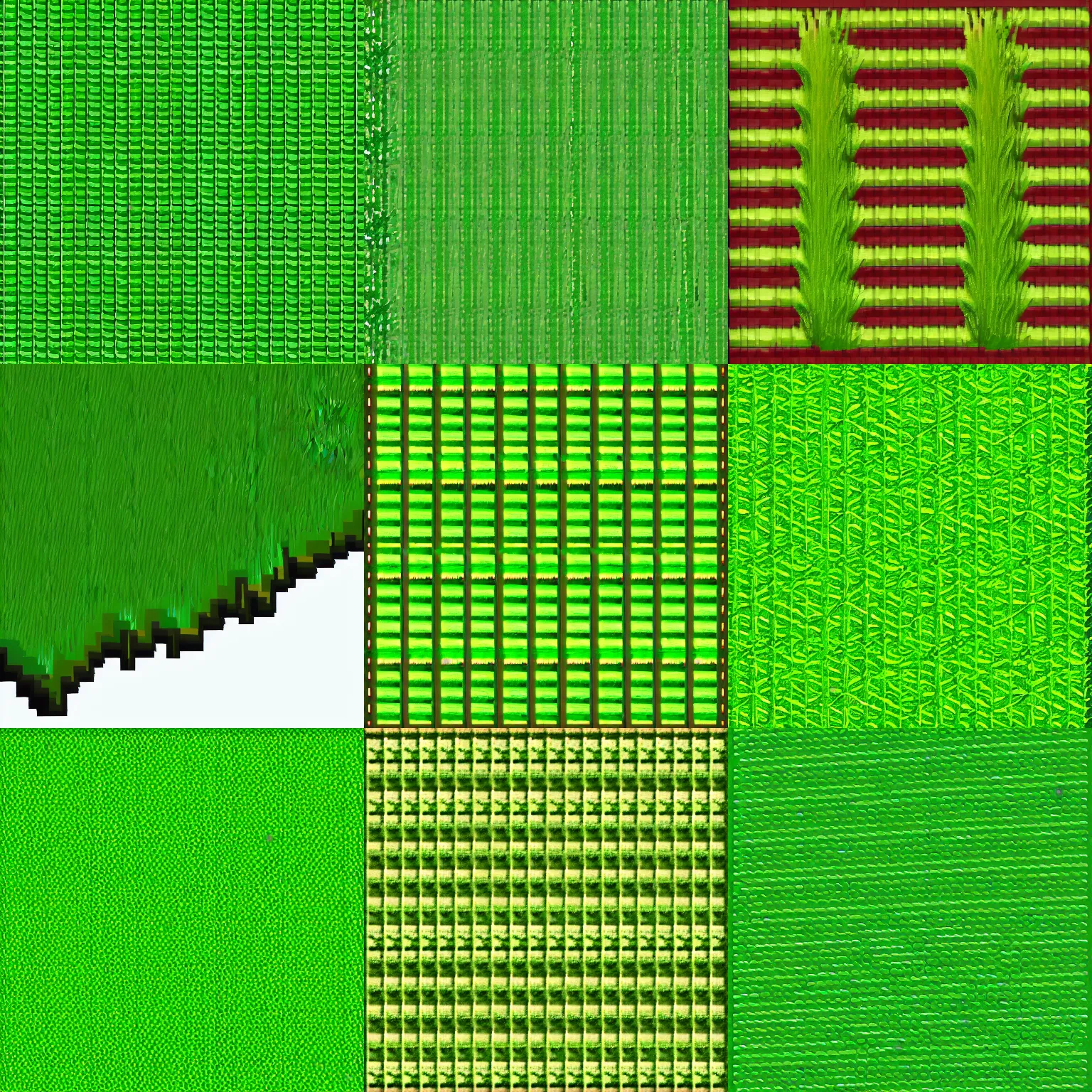 Prompt: grass texture, pixel art game asset