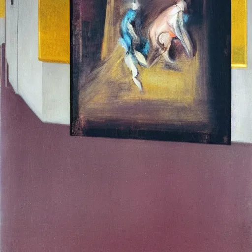 Prompt: a francis bacon lost masterpiece, detalied oil painting, figurative style, no human forms, no animal forms