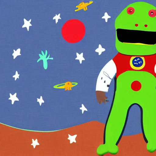 Image similar to dinosaur wearing spacesuit