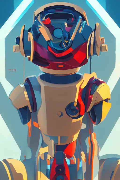 Image similar to metabots medabots medarotto medarot robot minimalist comics helmet mask neon cybereye, behance hd by jesper ejsing, by rhads, makoto shinkai and lois van baarle, ilya kuvshinov, rossdraws global illumination ray tracing hdr radiating a glowing aura