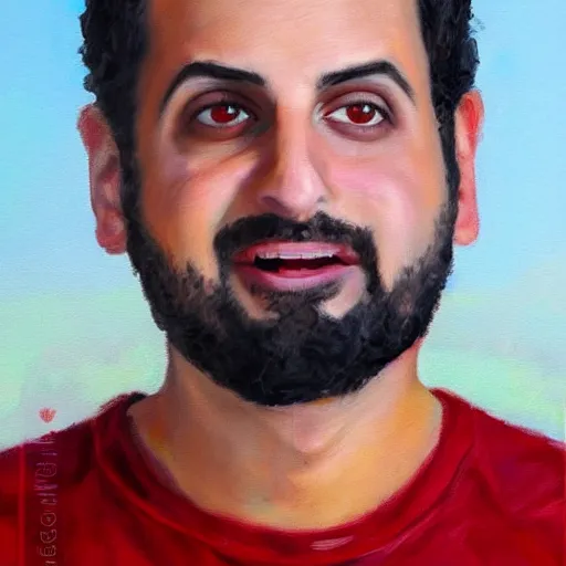 Prompt: oil painting of ethan klein from h 3 h 3