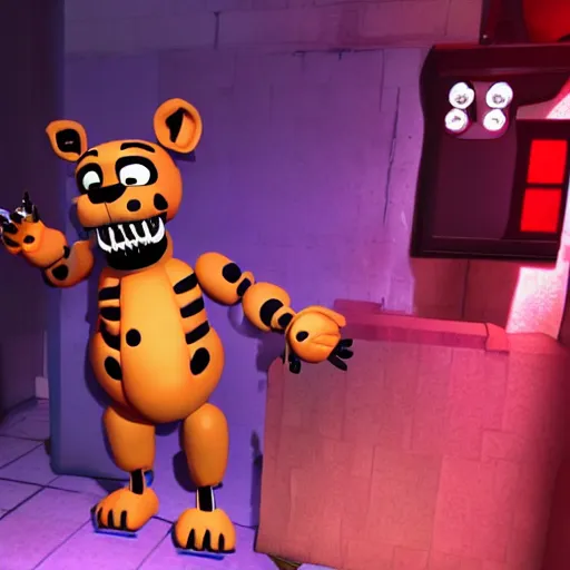 TheSunsetDude on X: C4D Fnaf: Fnaf 1 realistic animatronics   / X