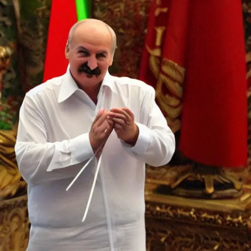 Image similar to Alexander Lukashenko as a genie