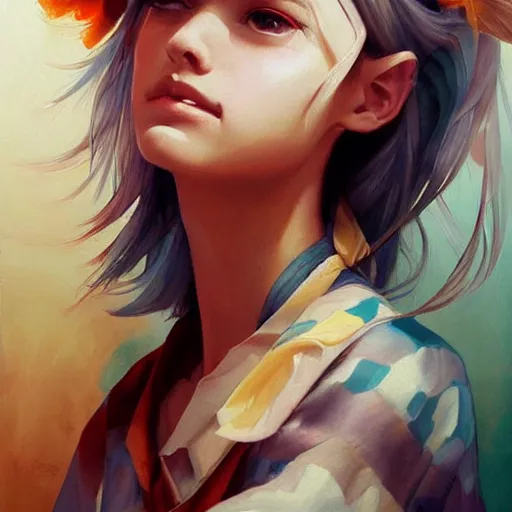 Image similar to a beautiful painting representative of the art style of artgerm and wlop and wes anderson