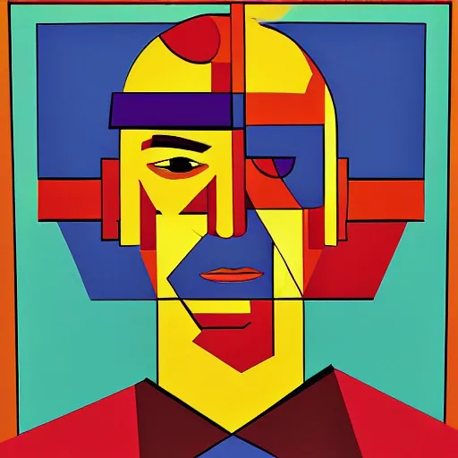 Image similar to Geometrical Suprematist art of Saul Goodman, by Nina Kogan