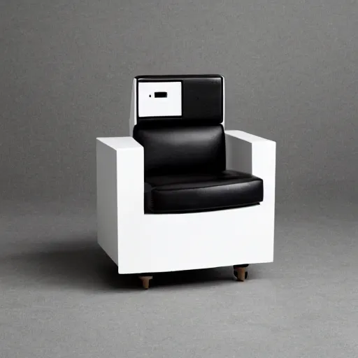 Image similar to product photography teenage engineering electric chair, dieter rams, jonothan ive, vintage