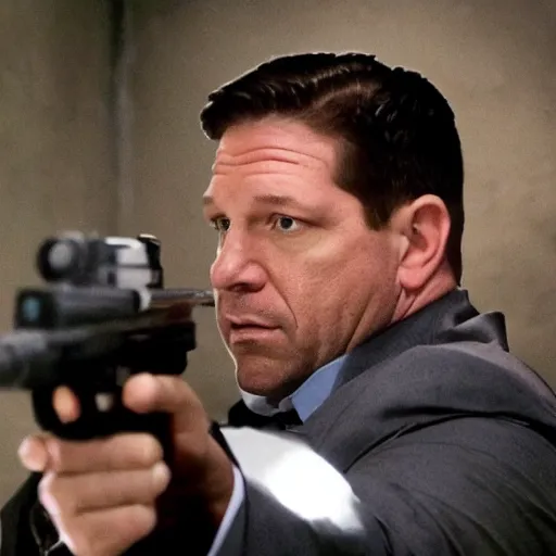 Image similar to ron desantis in the punisher