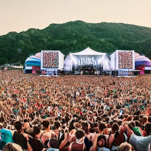 Prompt: a photo of the biggest summer music festival